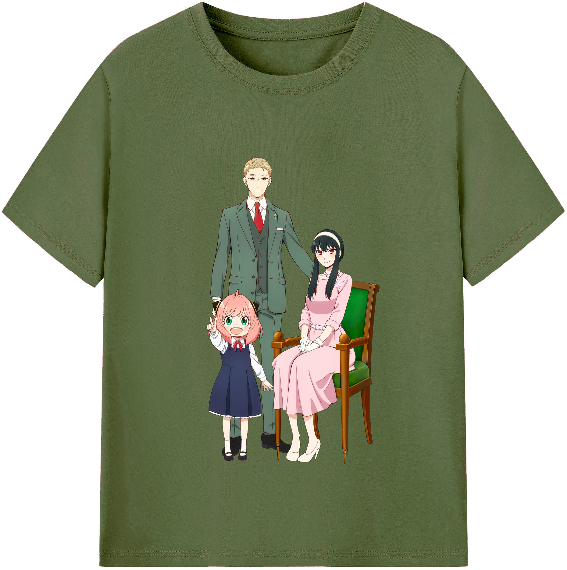 （画像用） SPY×FAMILY间谍家家酒 綿100％半袖Tシャツ（フロントプリント）